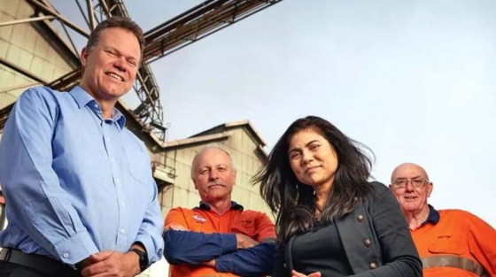 Ian Tooze and Veena at Molycopy