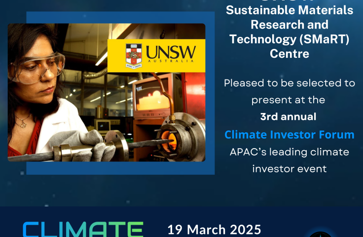 UNSW Sustainable Materials Research and Technology (SMaRT) Centre - Social Tile 2025 Presenting Company
